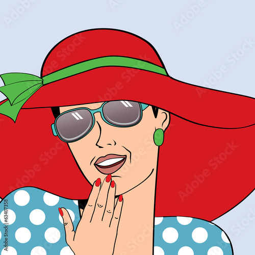 popart-retro-kobieta-z-kapeluszem-slonce-w-stylu-komiksow-lato-illustra