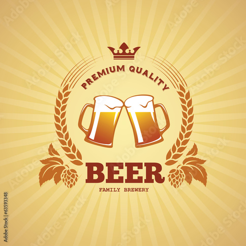 Fototapeta Beer banner