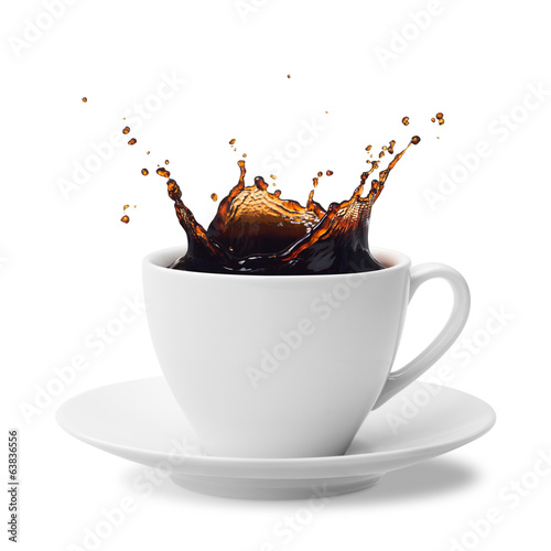 splashing coffee