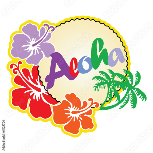 Aloha Hawaii beach travel concept