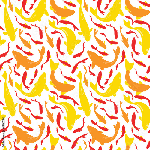 Lacobel Fishes seamless pattern