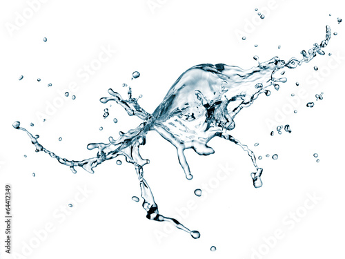 Fototapeta Water splash with drops