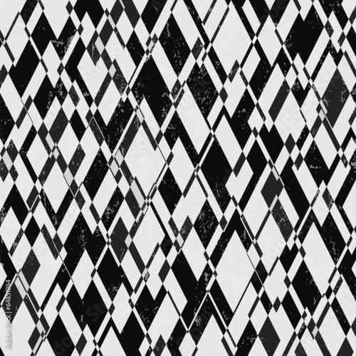 Fototapeta abstract geometric background, with rhombuses/triangles, black a