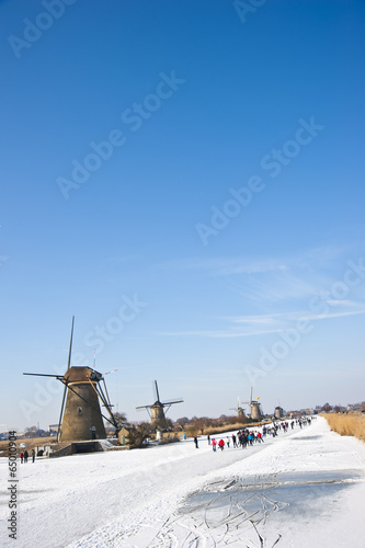 Lacobel windmill in Kinderdijk, Netherlands