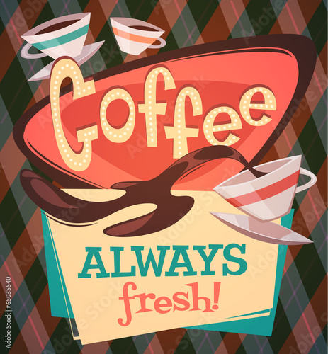  Coffee background. Vector image