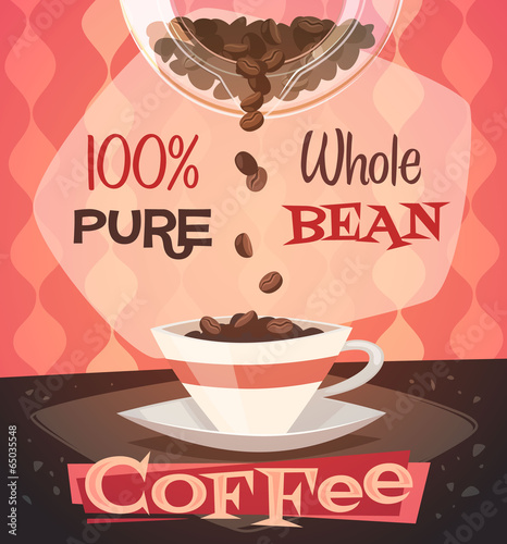 Lacobel Coffee background. Vector image
