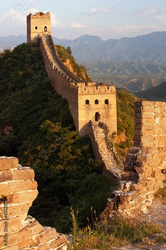 Lacobel View of evening Great Wall of China located in Hebei province