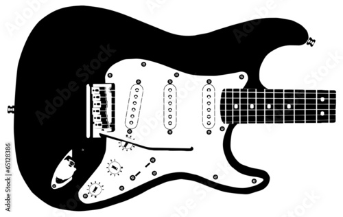Fototapeta Guitar Drawing
