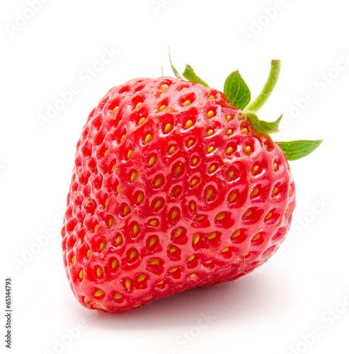 Perfect red ripe strawberry isolated © svetamart