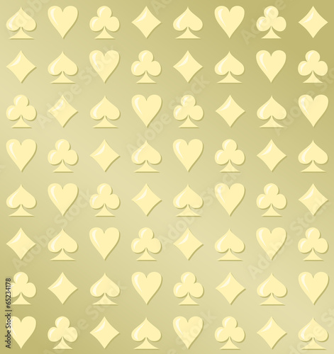  Golden Casino Seamless Pattern