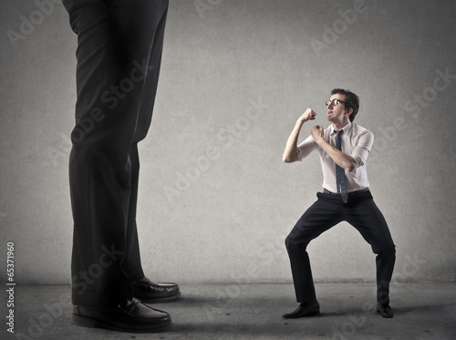 against the boss