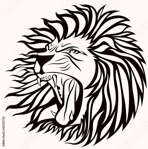Lacobel screming lion vector