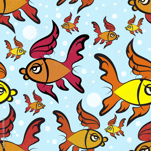 Fototapeta fishes pattern