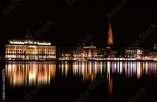 Fototapeta Hamburg bei Nacht II