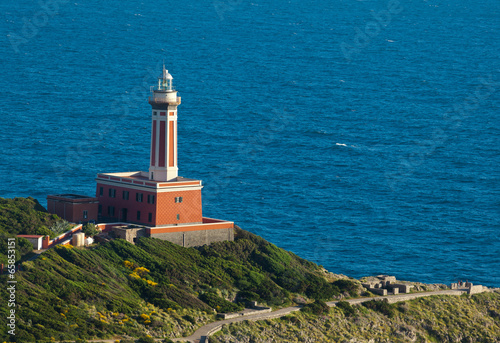 Fototapeta Lighthouse of Capri Island, Italy, Europe