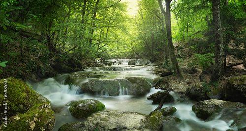 Lacobel forest waterfall