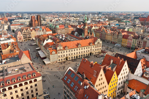  Old town square in Wroclaw, Poland