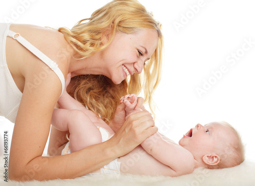 Fototapeta Mother with baby