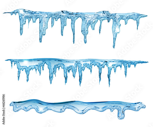 set of blue icicles © Paulista