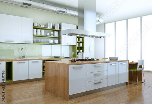 Lacobel modern Kitchen Interior Design