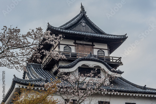 春の犬山城の天守阁 Stock photo and royalty-fr