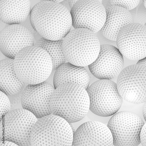 pilki-golfowe-3d-render