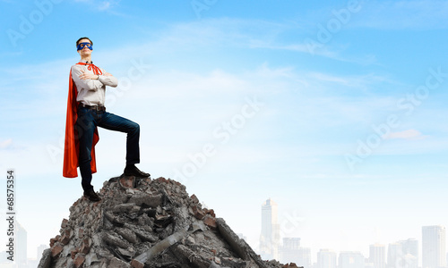 Brave superhero