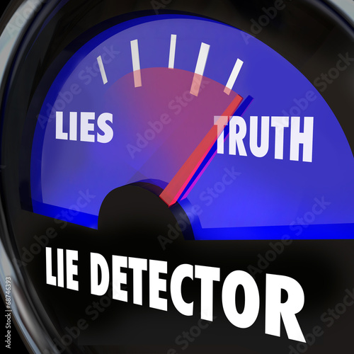 Lie Detector Truth Honesty Vs Dishonesty Lying Polygraph Test Poster 