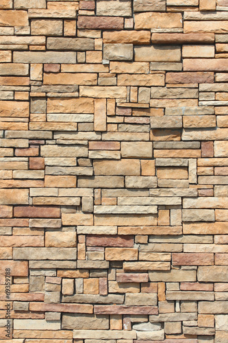  Stacked stone wall 