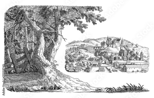  Village illustration
