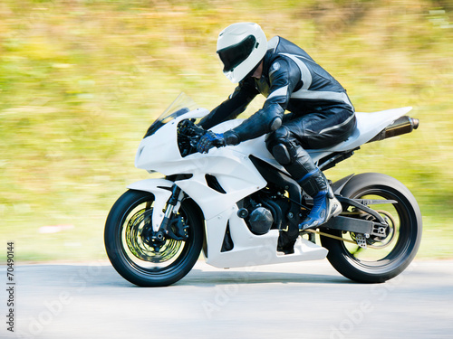 Fototapeta Motorbike racing