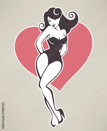 wektorowa-dziewczyna-atrakcyjna-dziewczyna-pinup