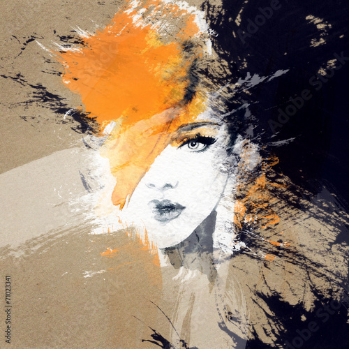kobieta-portret-abstract-akwarela-fashion-bac