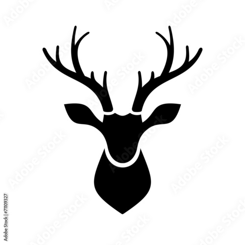  Deer Head Icon Vector Logo