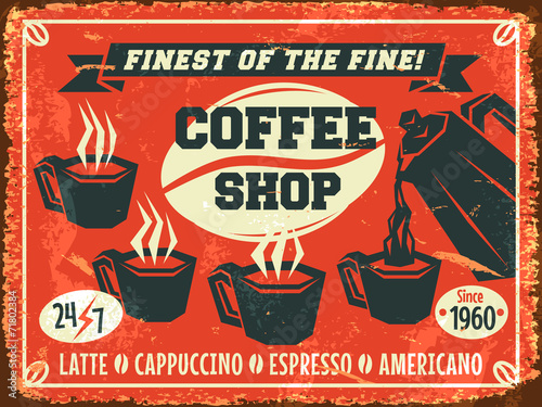 Fototapeta Coffee background. Vector illustration.