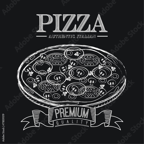 Fototapeta pizza design