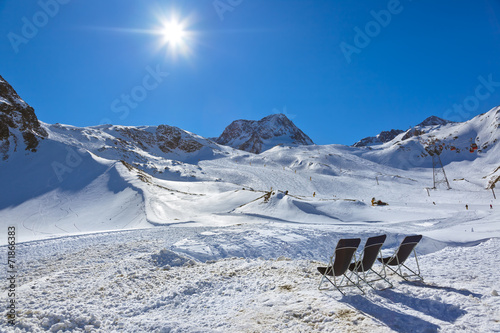 Fototapeta Mountains ski resort - Innsbruck Austria