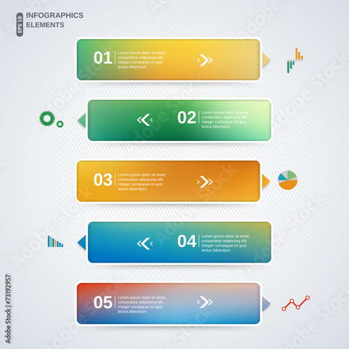 set of number banners template stock image and royalty free vector