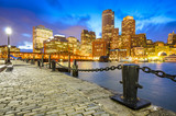 Boston, Massachusetts Skyline at Fan Pier poster