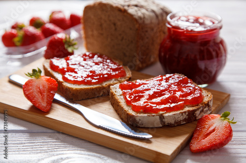Delicious strawberry jam