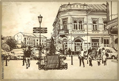 szkic-ilustracji-wektorowych-uzgorod-panorame-miasta