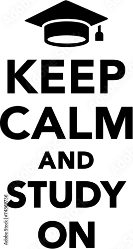 Fototapeta Student Keep Calm and Study on