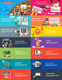 Management digital marketing srartup planning seo poster