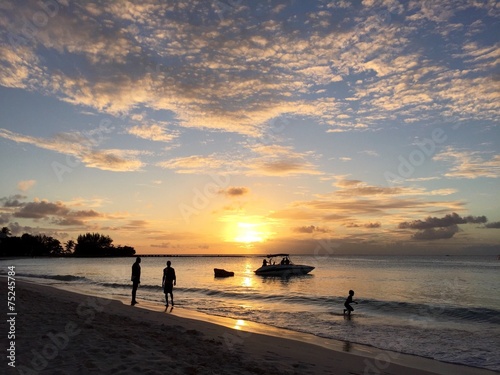 sunset at pebbles beach