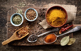 various spices poster