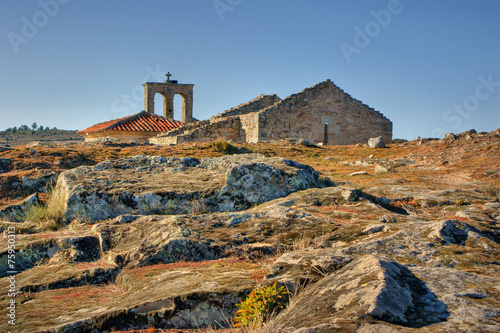 Ruins in historical village of Castelo Mendo, Portugal