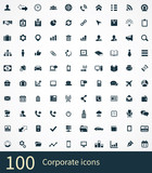 100 corporate icons poster