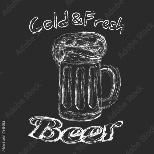  Cold fresh beer