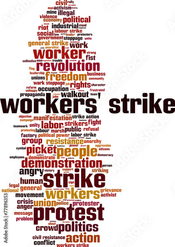 workers-strike-word-cloud-concept-vector-illustration-poster-id-f77896353