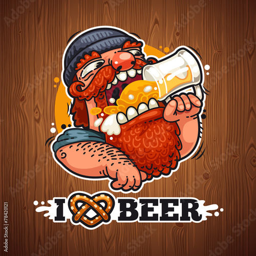 Lacobel Man Loves Beer